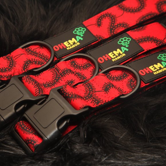 Onyx (African Print) Dog Collars - Picture 4 of 5